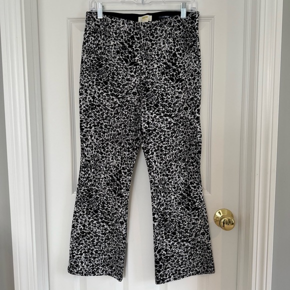 Maeve By Anthropologie The Margot Kick Flare Crop Pants Size Small - Picture 3 of 11